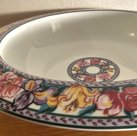 Elizabeth Arden Floral Porcelain Serving Bowl vintage - Picture 8 of 8
